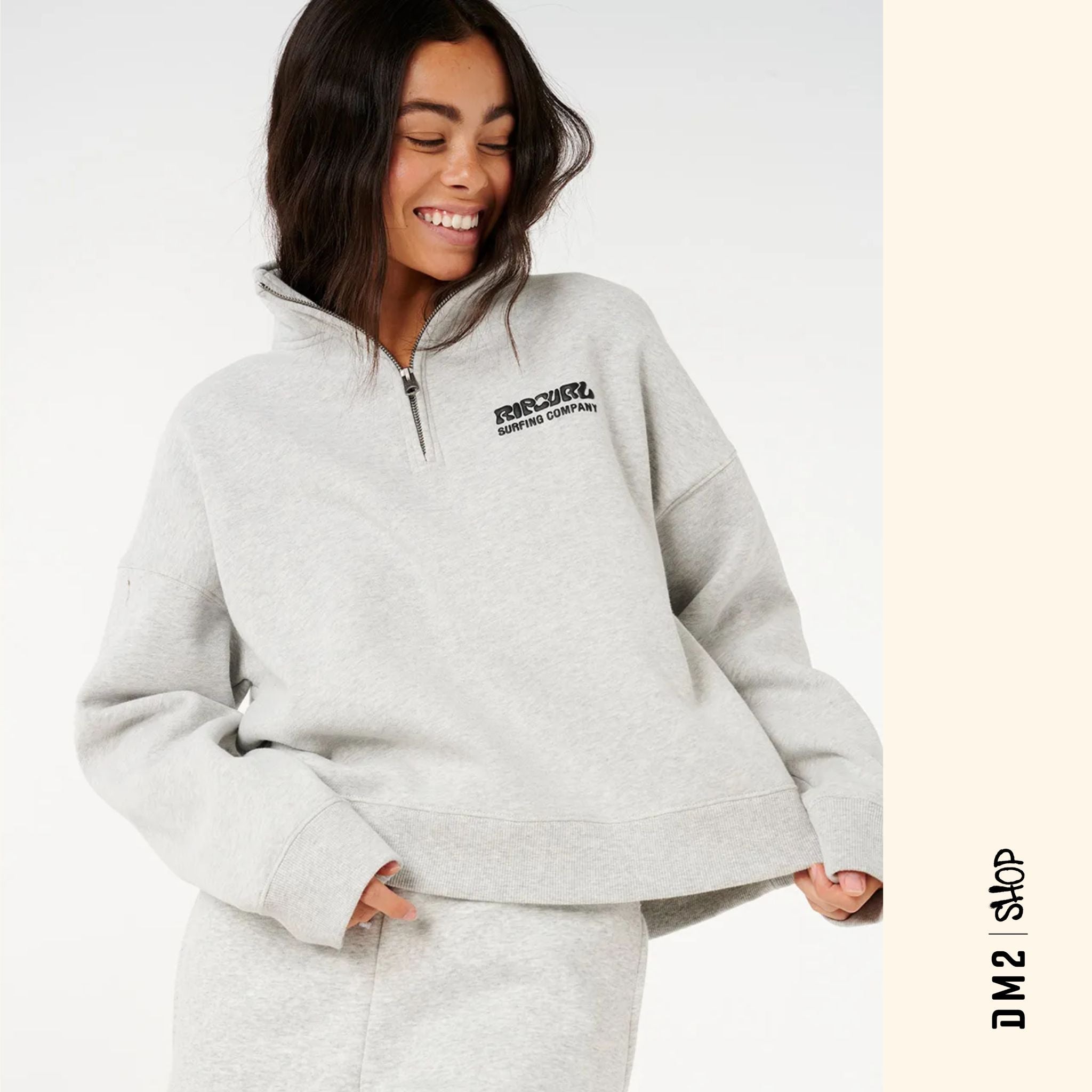 FLEECE FEMME SURF PUFF 1/4 ZIP, RIP CURL - DM2 SHOP