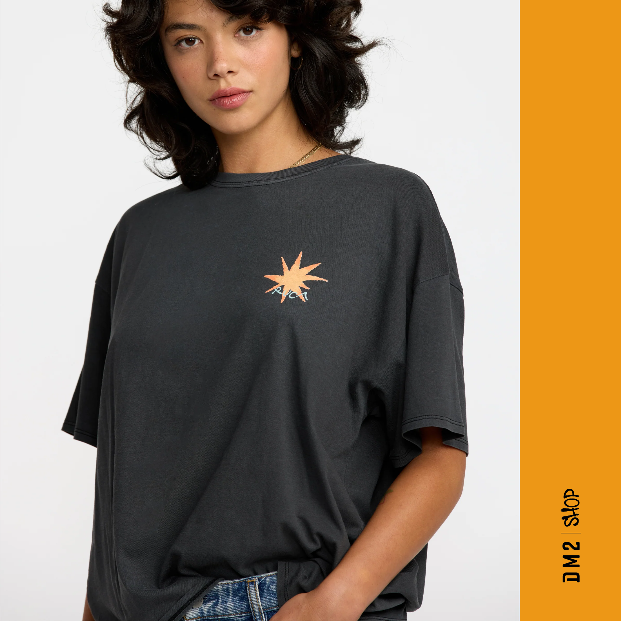 T-SHIRT FEMME BAGGIE II NOIR