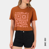 T-SHIRT CROP BOTANY BOXY FEMME HURLEY