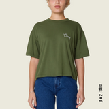 T-SHIRT FEMME SCRIPTY CITIES GREEN