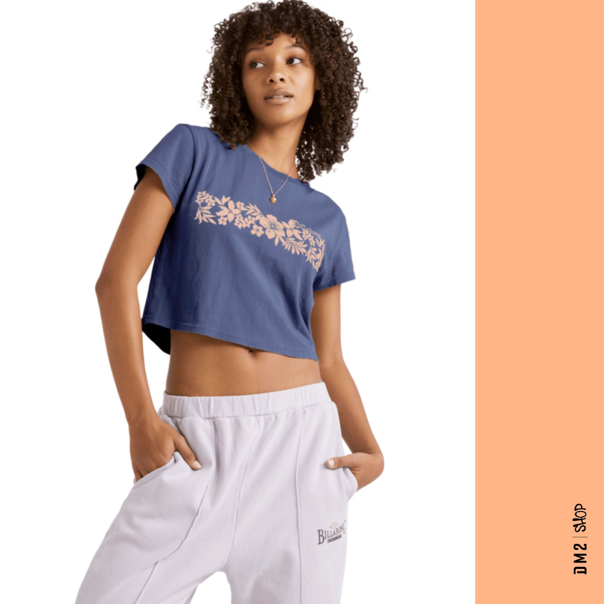 T - SHIRT CROP TAHITI MARINE FEMME, BILLABONG - DM2 SHOP