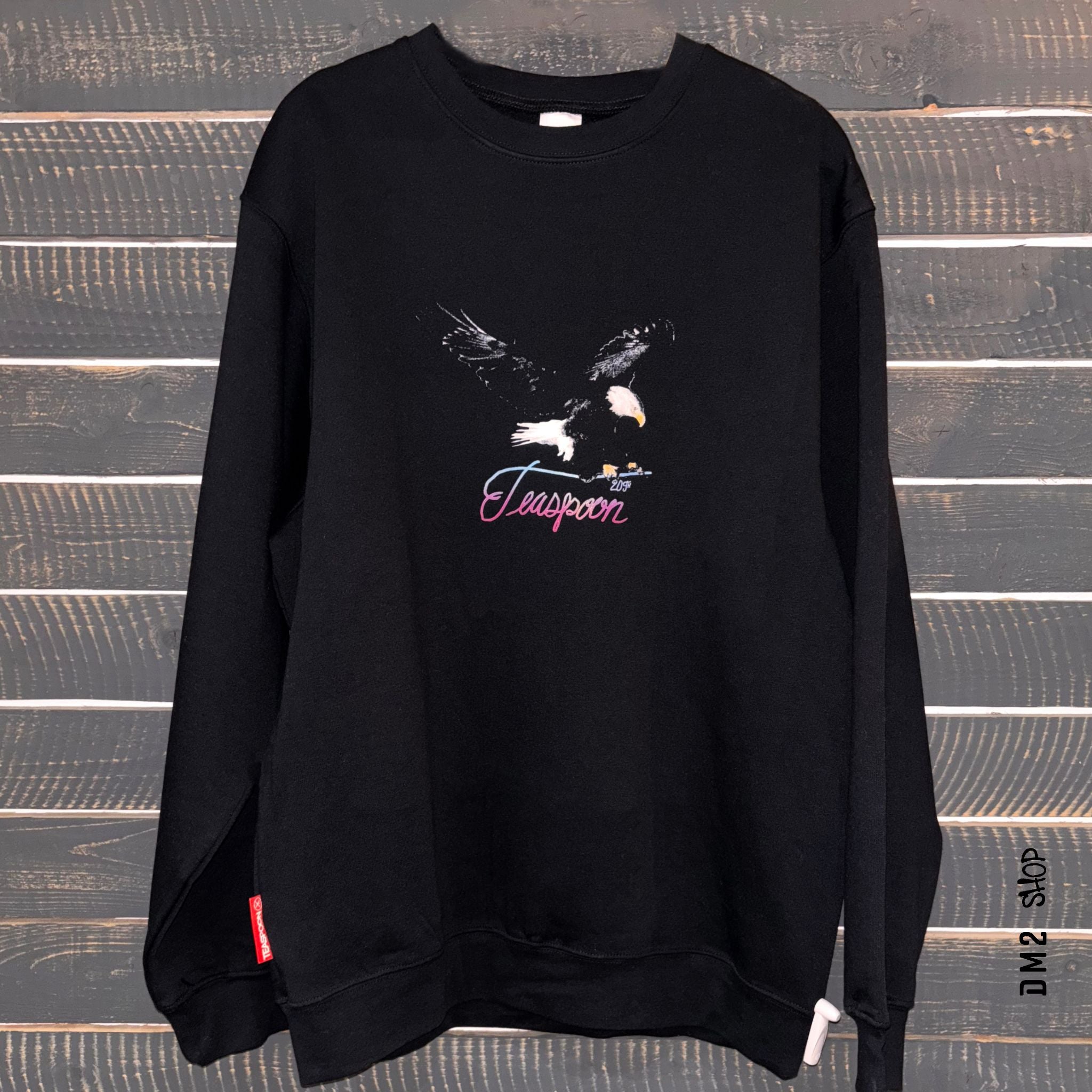CREWNECK UNISEXE TEAGLE NOIR, TEASPOON - DM2 SHOP