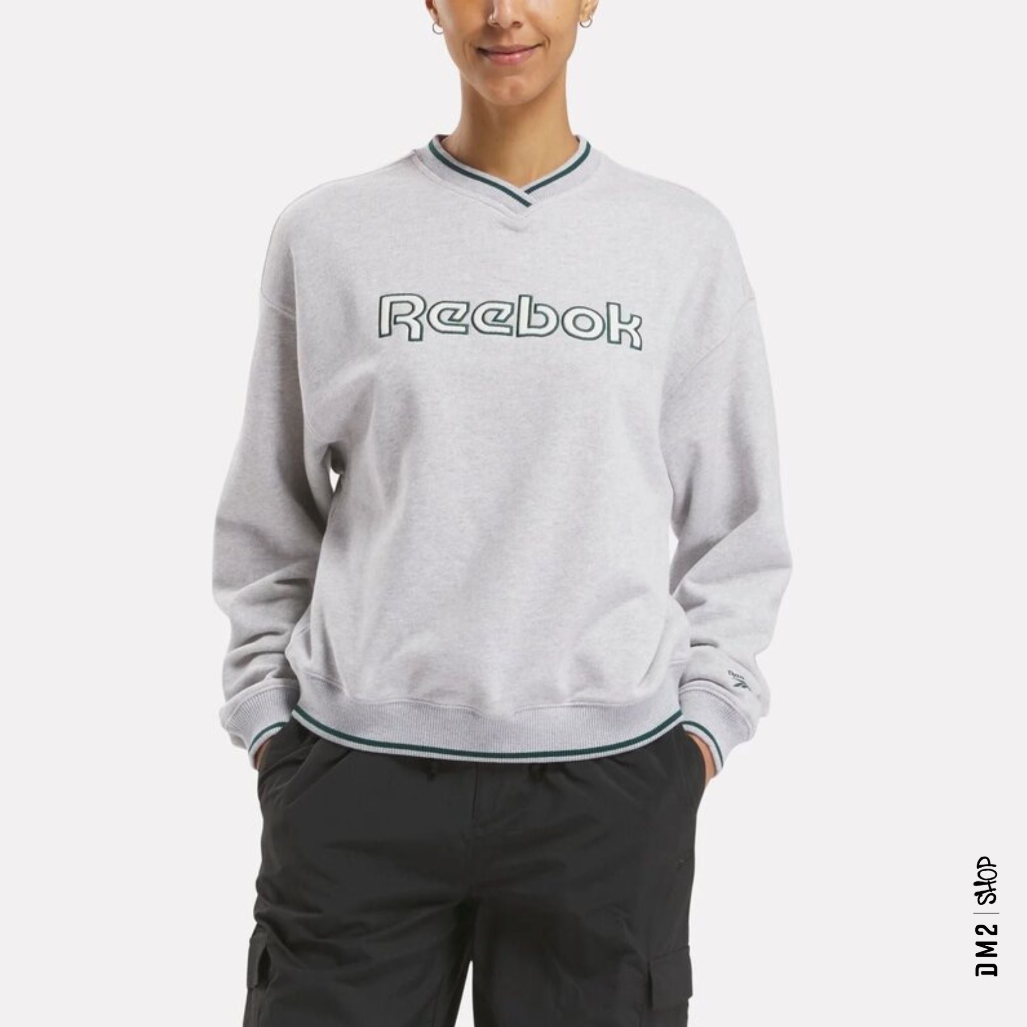CREWNECK TEAM REEBOK FEMME GRIS - DM2 SHOP