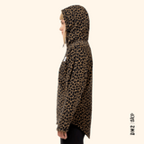 TECHLIGHT ZIP HOOD - POLAR FEMME - LEOPARD