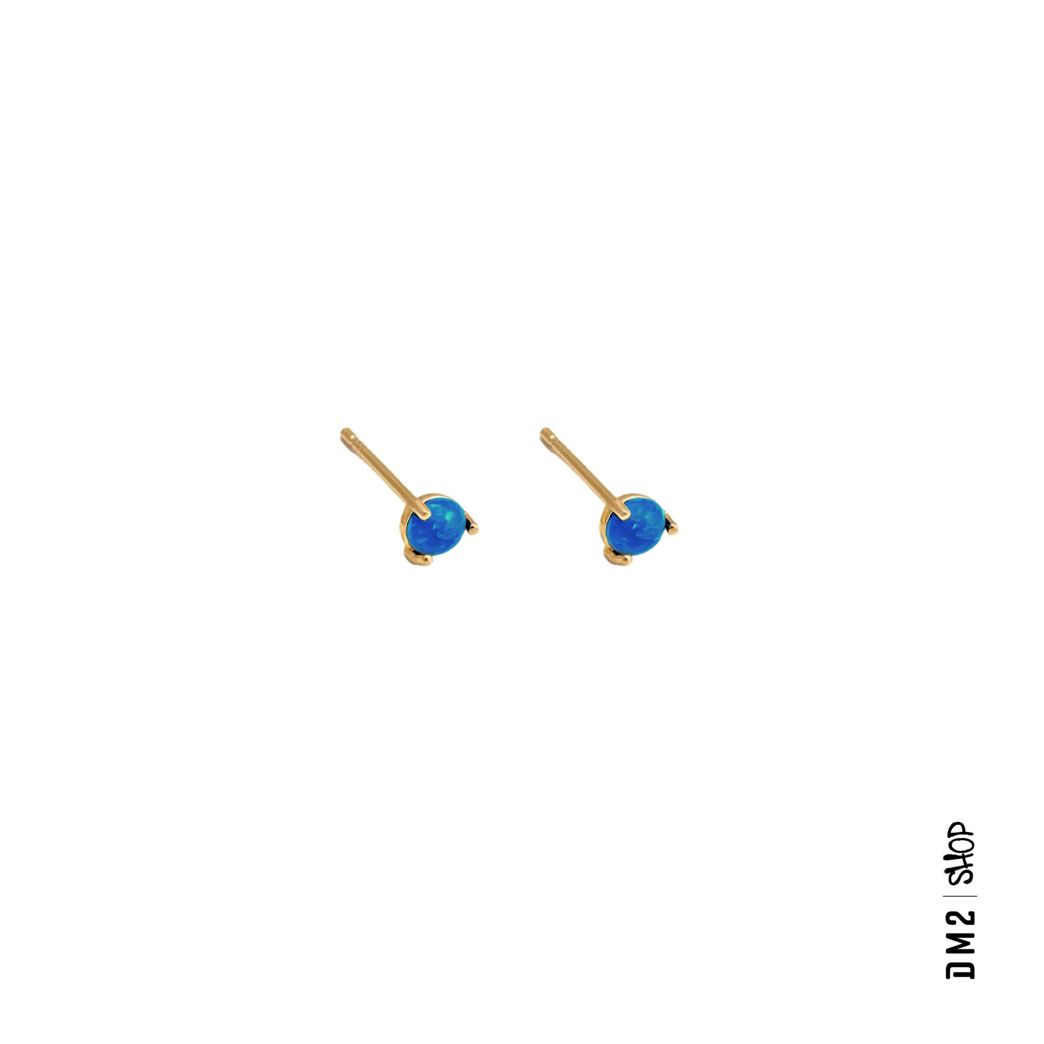 BOUCLES D'OREILLES - TIGES OPALES - PLUSIEURS COULEURS