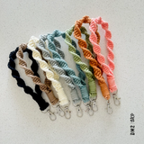 PORTE-CLÉ TORSADE - MACRAMÉ - PLUSIEURS COULEURS