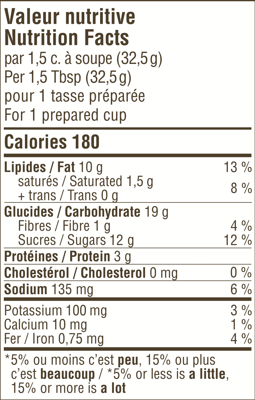 LAIT D'AVOINE CHOCOLAT 1L - CONDENSÉ - DAM