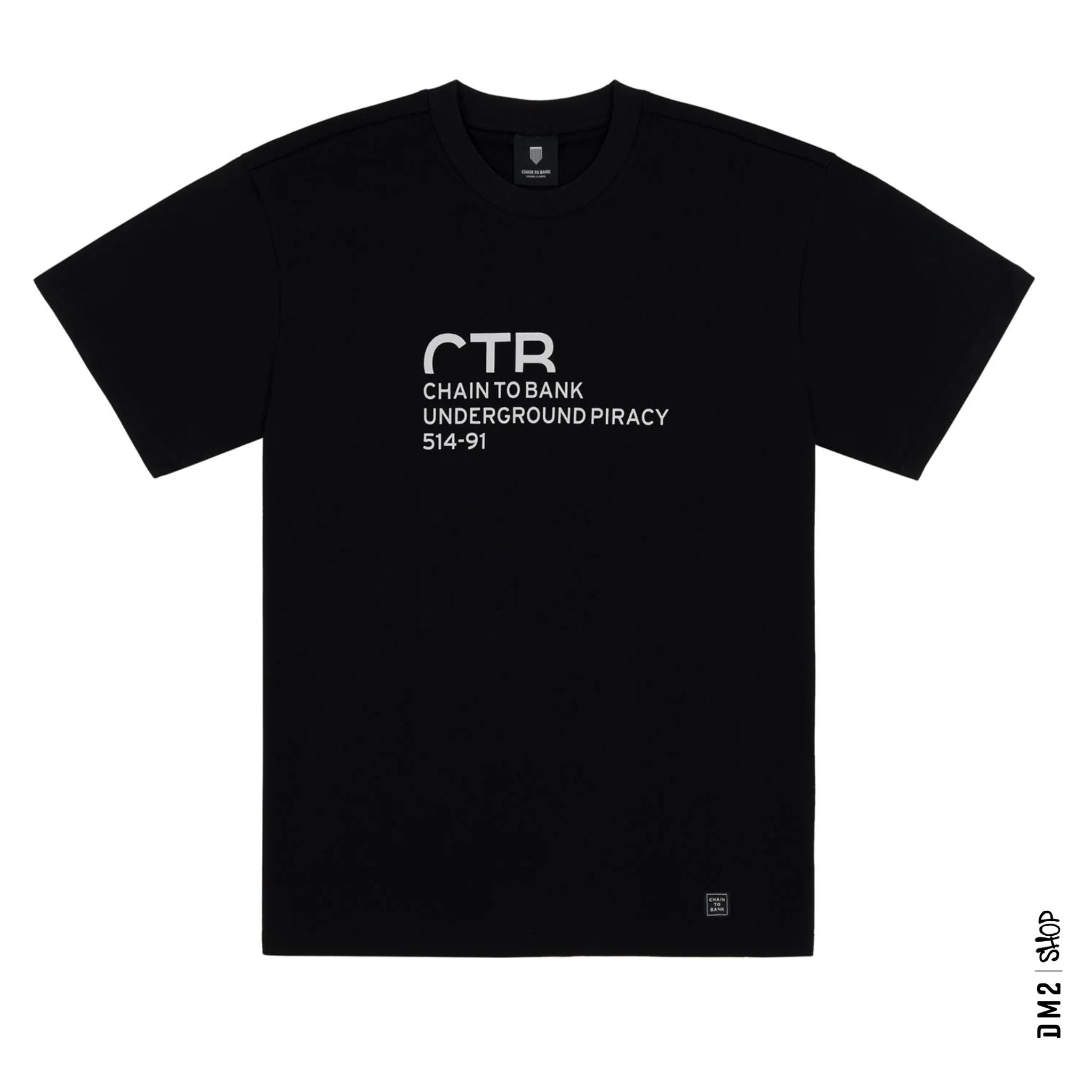 T - SHIRT UNDERGROUND PIRACY CHAIN TO BANK, 2 couleurs - DM2 SHOP