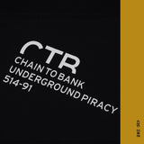 T - SHIRT UNDERGROUND PIRACY CHAIN TO BANK, 2 couleurs - DM2 SHOP