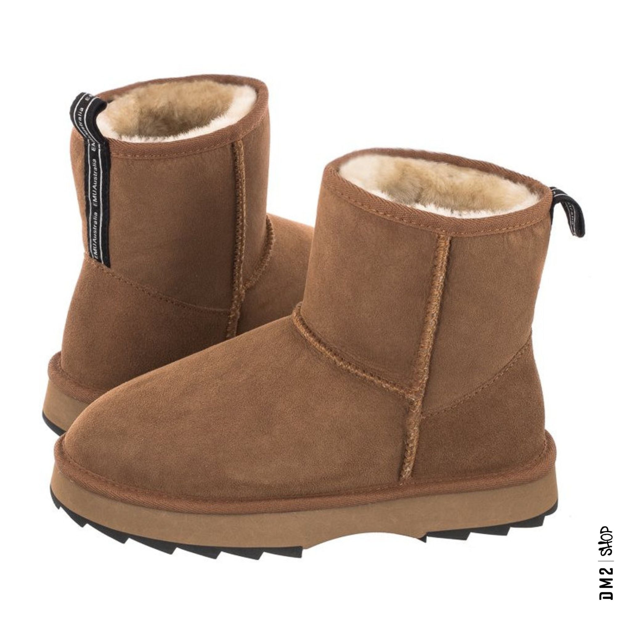 BOTTILLONS FEMME EMU SHARKY MINI CHESTNUT - DM2 SHOP