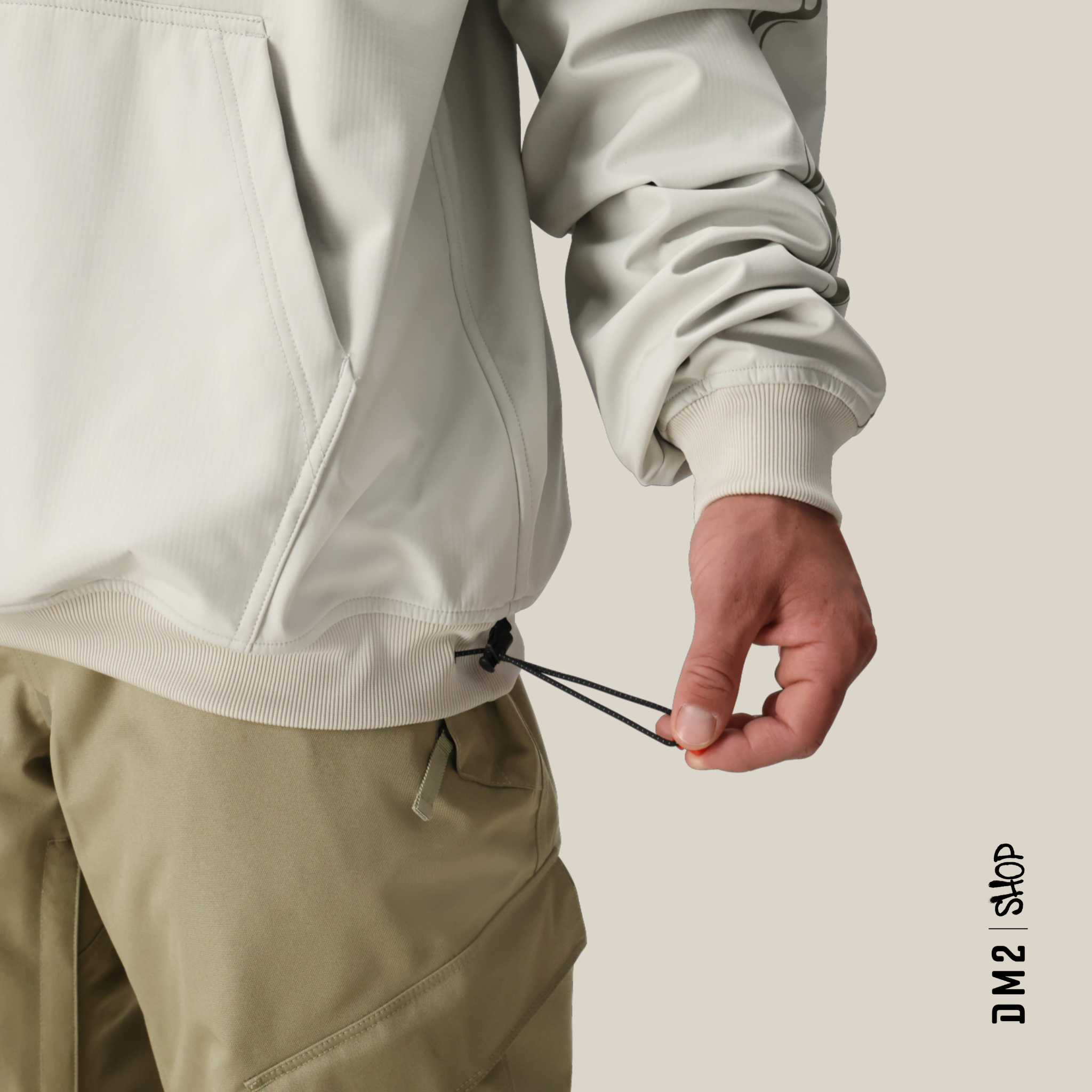 SOFTSHELL SNOW TEAM HOODY WATERPROOF LIMESTONE