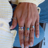 BAGUE WAVA STERLING, CREATIVAL - DM2 SHOP