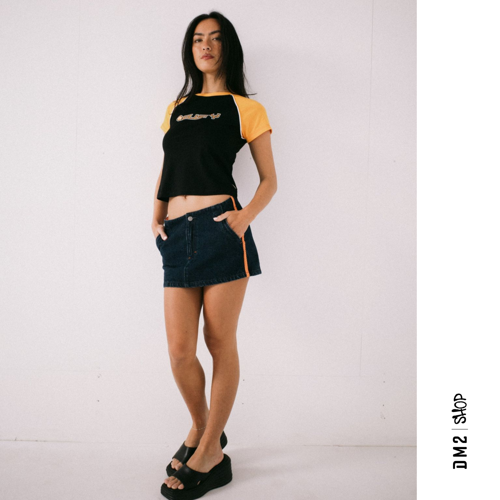 MINI JUPE FEMME - WEBBER DENIM - INDIGO