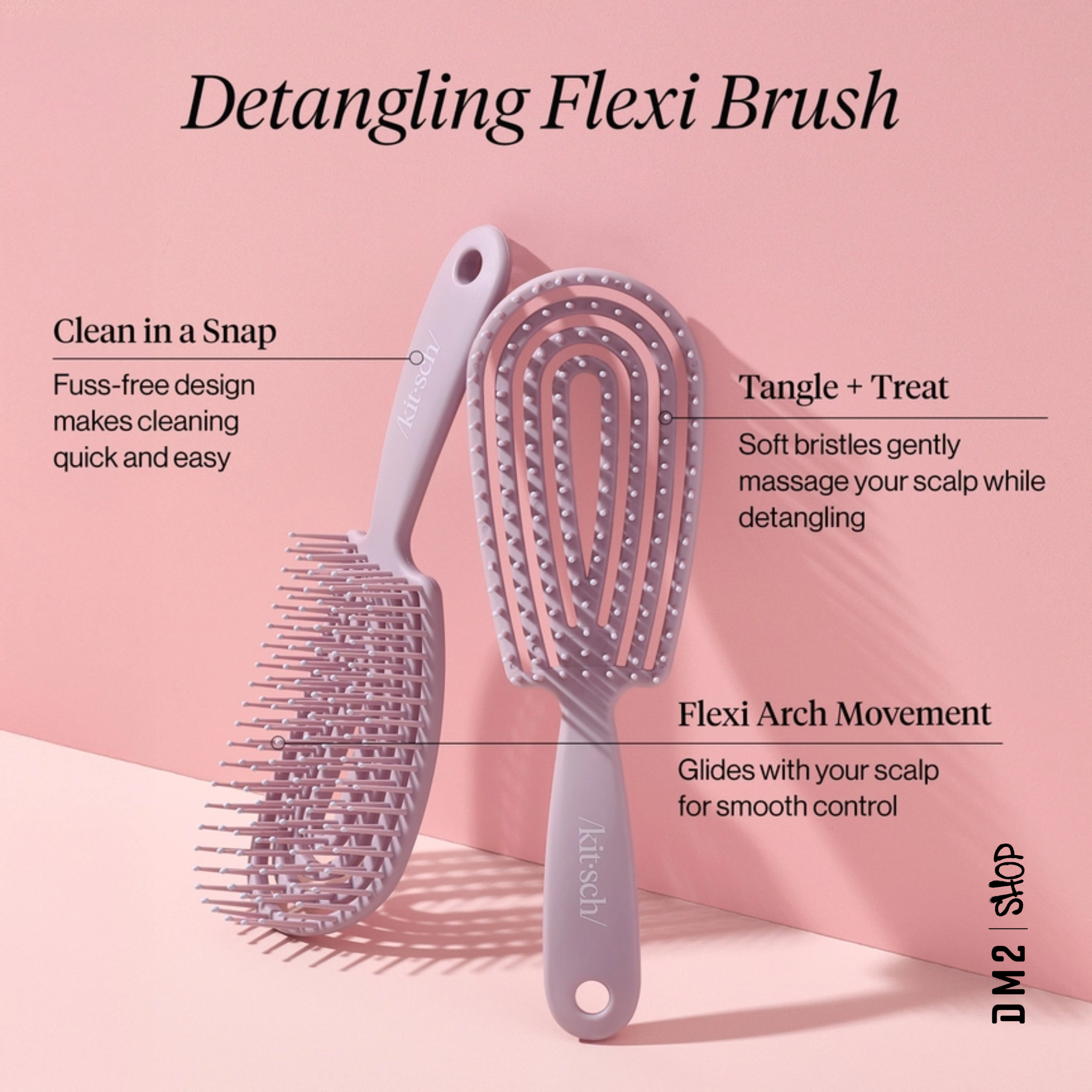 BROSSE A CHEVEUX WET DRY FLEXI LILAC