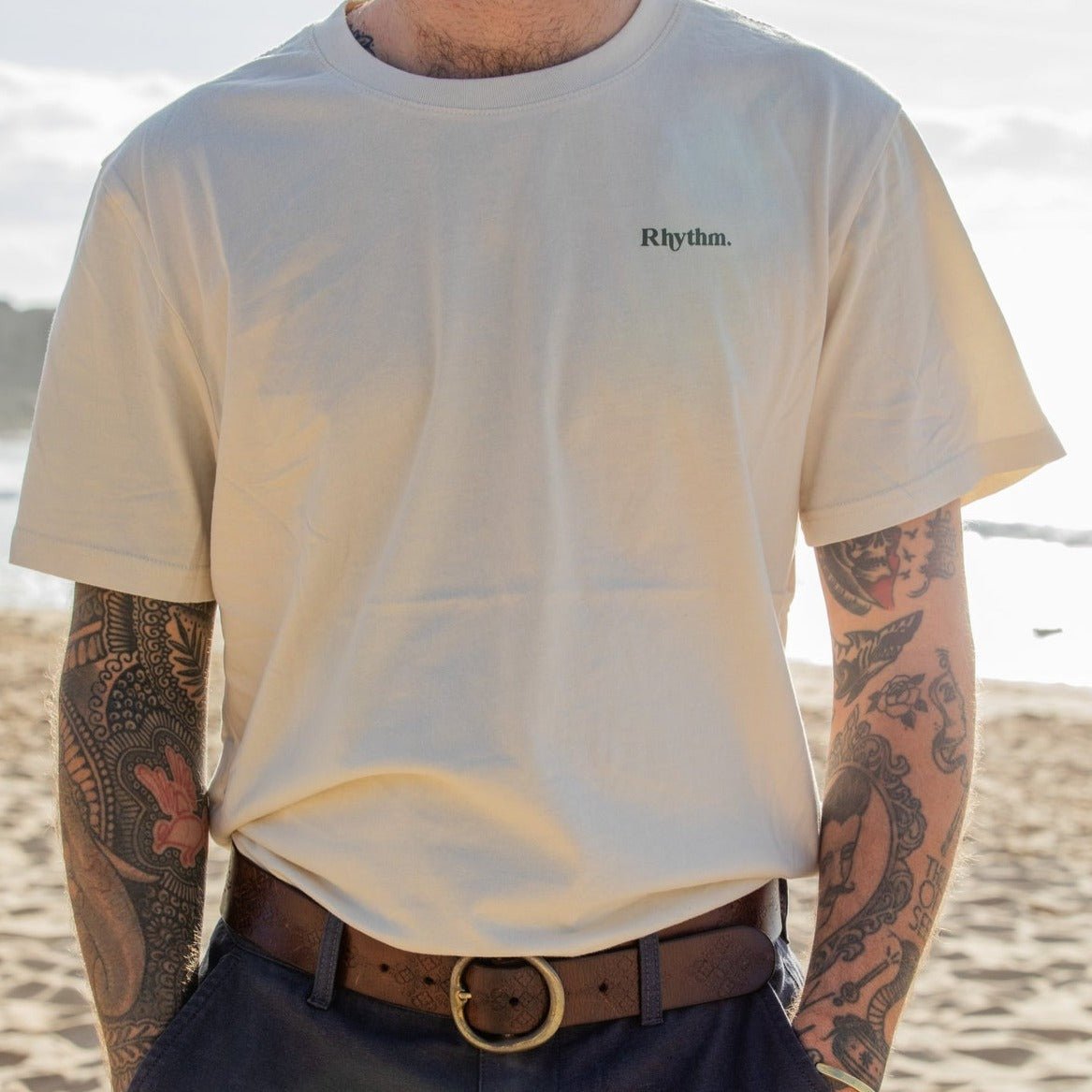 T - SHIRT CLASSIQUE BLANC BILOLOGIQUE HOMME - DM2 SHOP