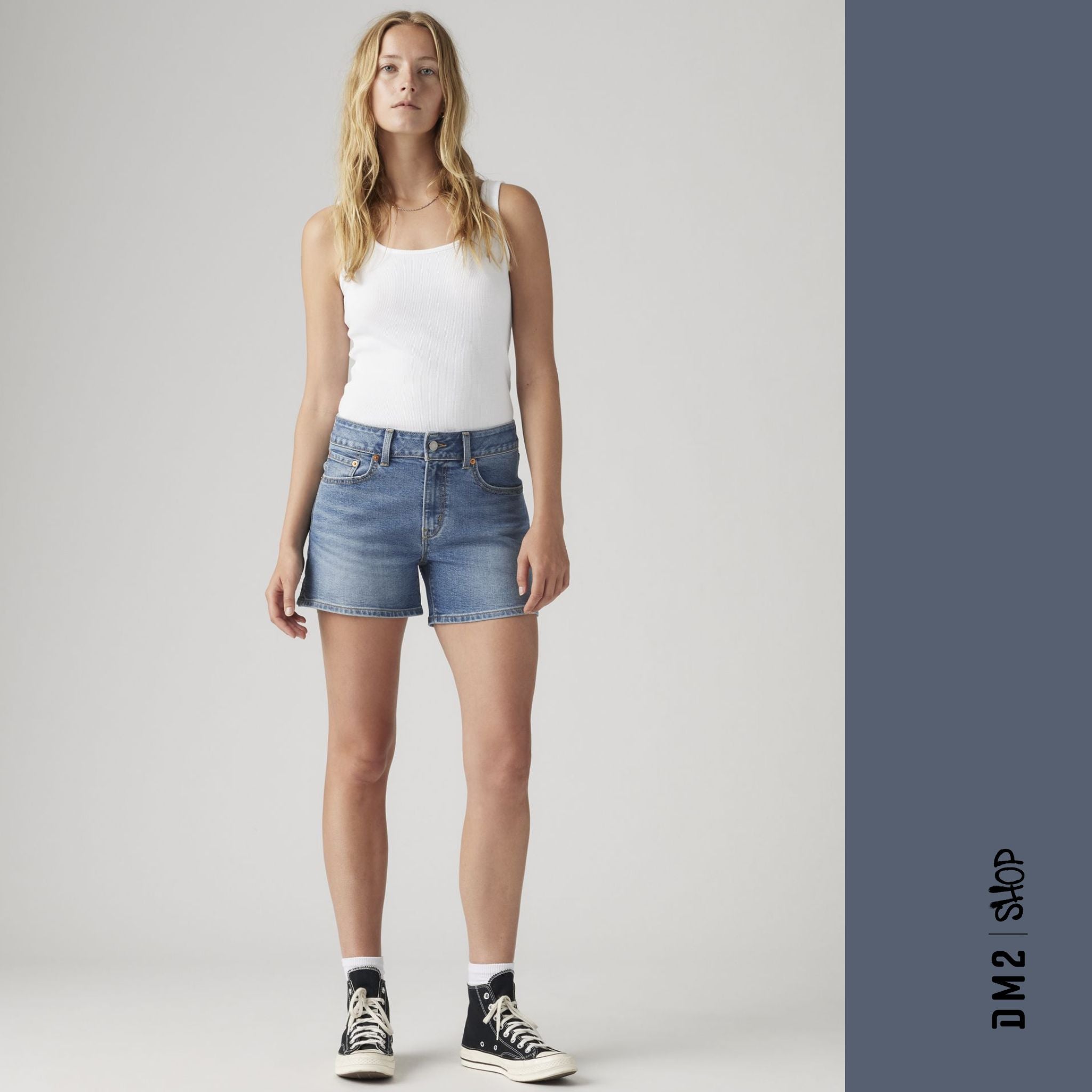 SHORT FEMME A - LINE MEDIUM WASH, LEVI'S - DM2 SHOP