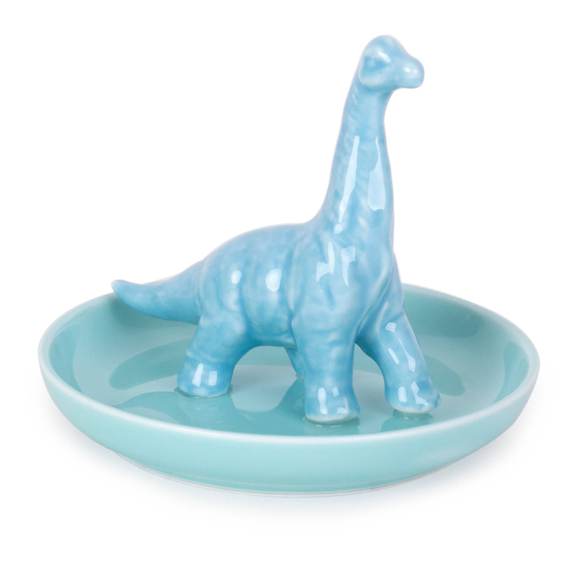 Helio Ferretti - Plateau à bijoux en porcelaine avec dinosaure décoratif Helio Ferretti