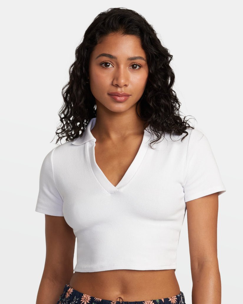 POLO FEMME CHASE BLANC - DM2 SHOP