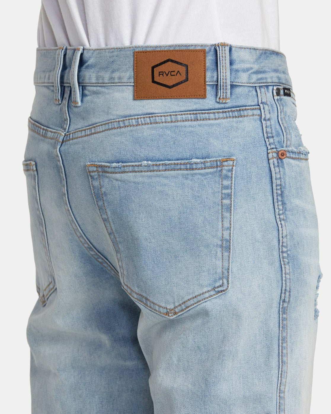 JEANS DROITE WEEKEND BLEACH WASH RVCA - DM2 SHOP