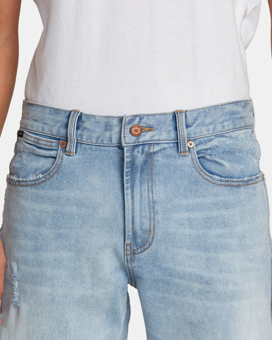 JEANS DROITE WEEKEND BLEACH WASH RVCA - DM2 SHOP