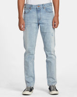 JEANS DROITE WEEKEND BLEACH WASH RVCA - DM2 SHOP