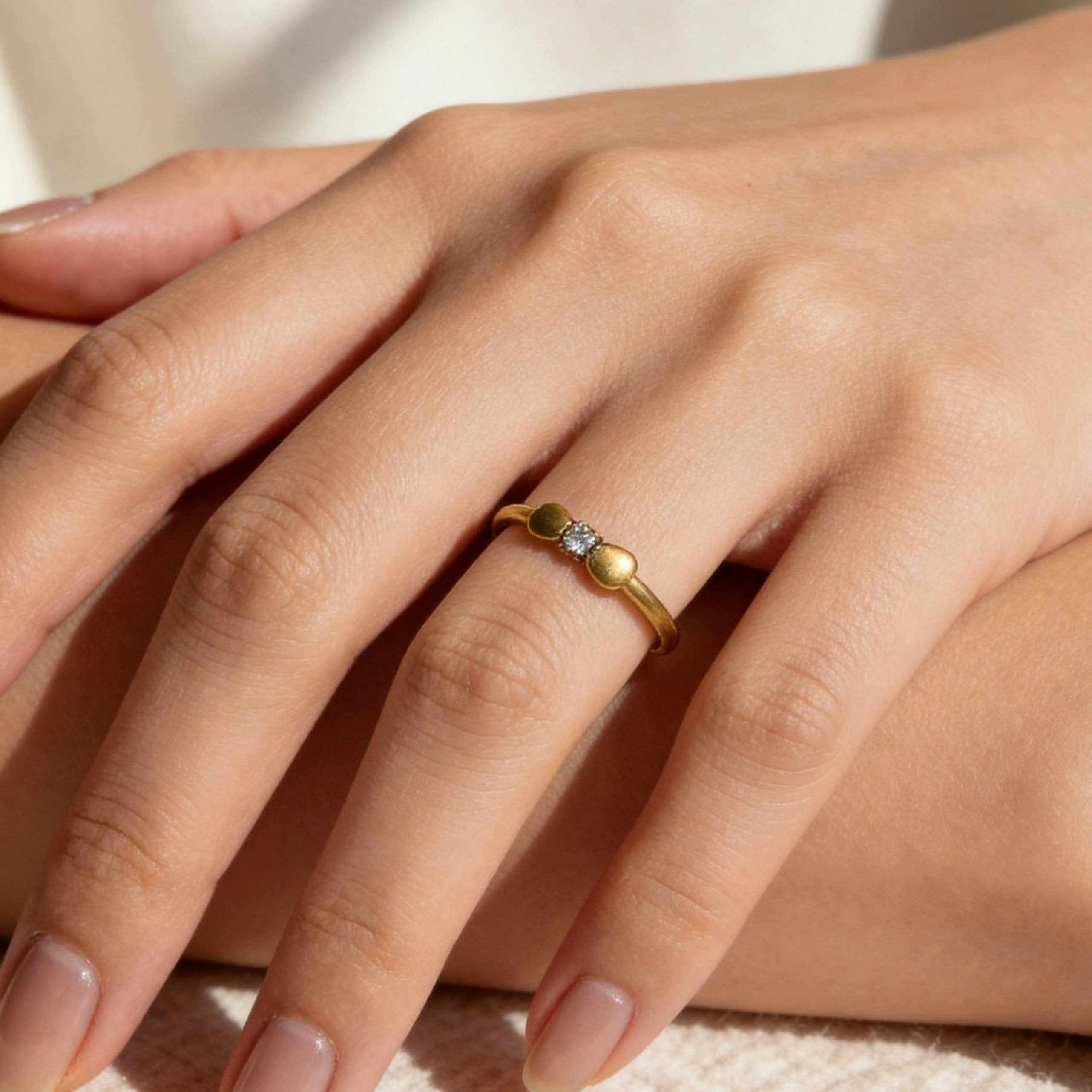 BOUCLE DORÉE - BAGUE AJUSTABLE - AUREA