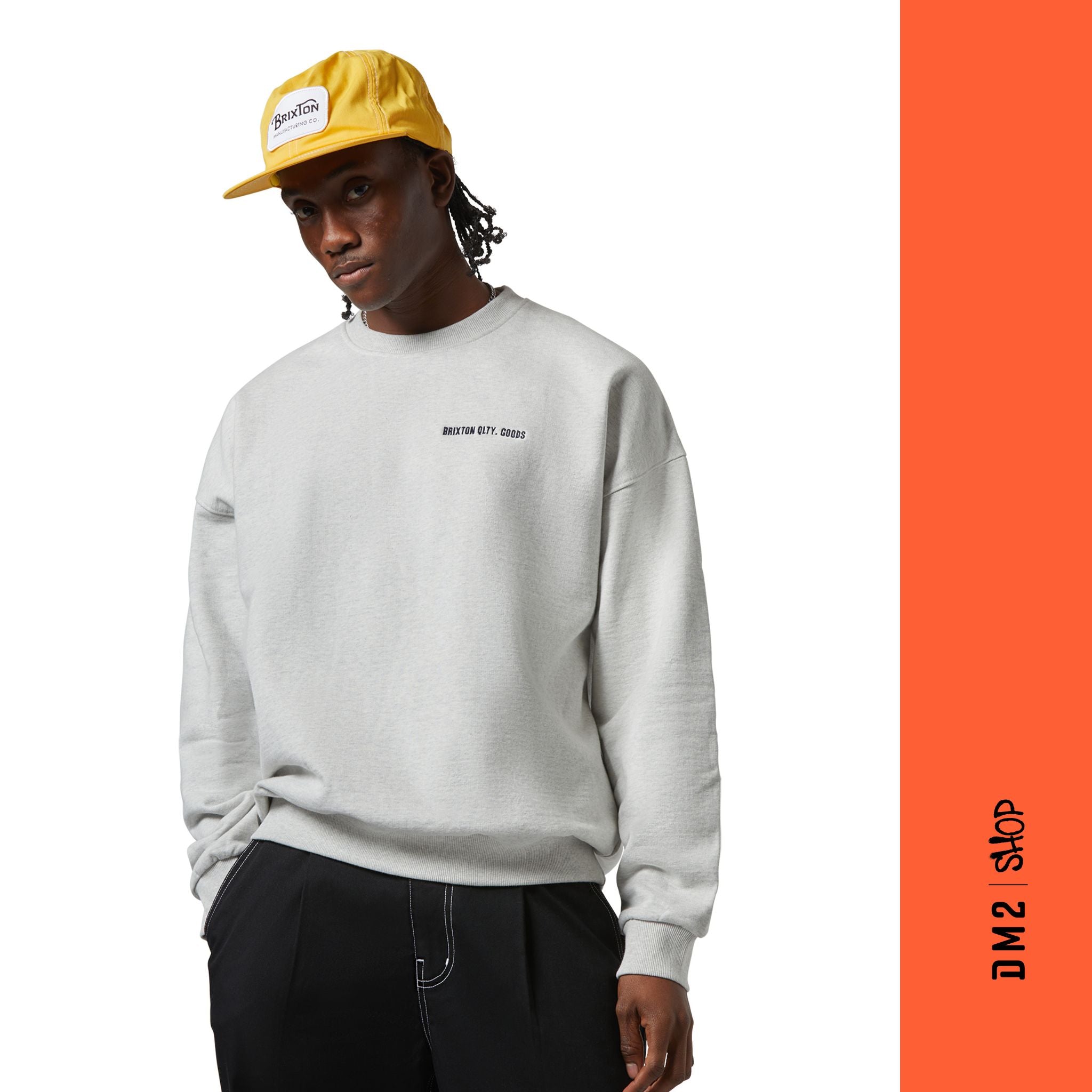 CREWNECK HOMME EMBROIDERED, BRIXTON ( 2 couleurs ) - DM2 SHOP
