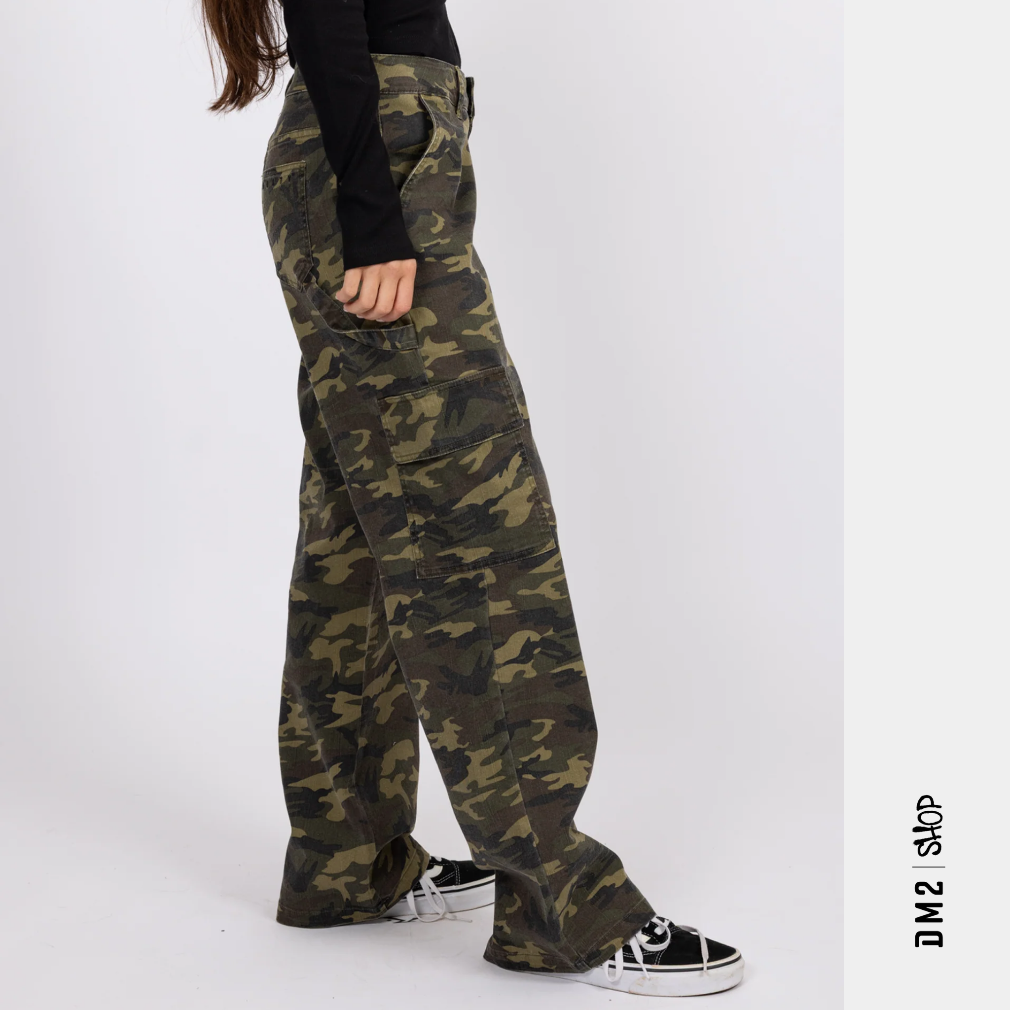 EMMY CARGO - TAILLE BASSE FEMME - CAMO