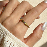 BOUCLE DORÉE - BAGUE AJUSTABLE - AUREA