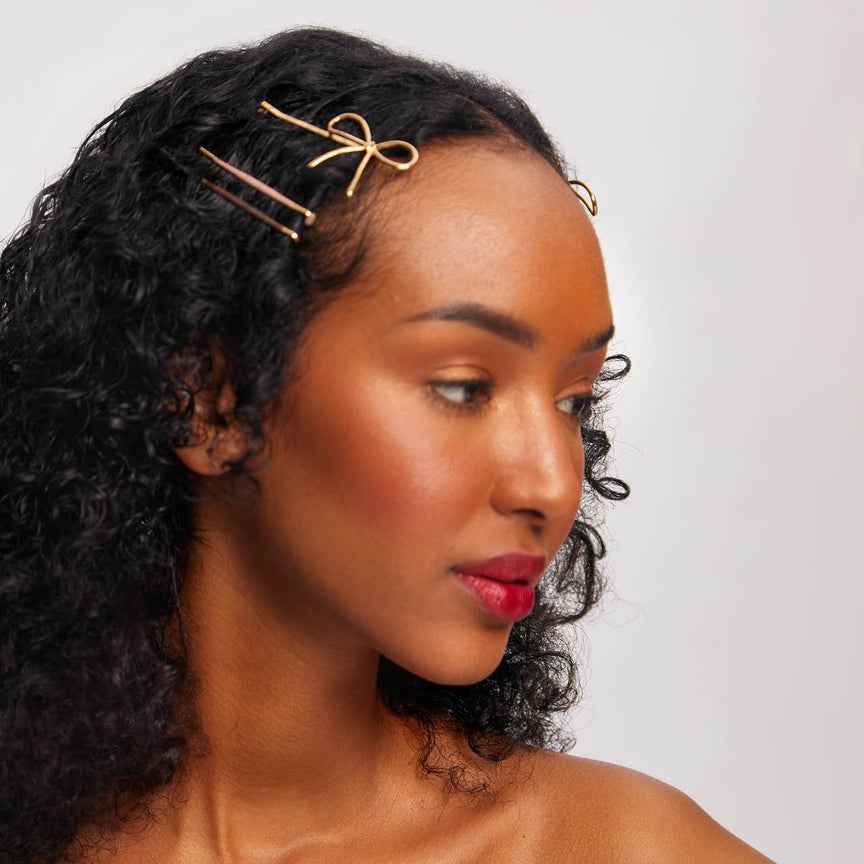 KITSCH - PINCES POUR CHEVEUX - ROSEWOOD