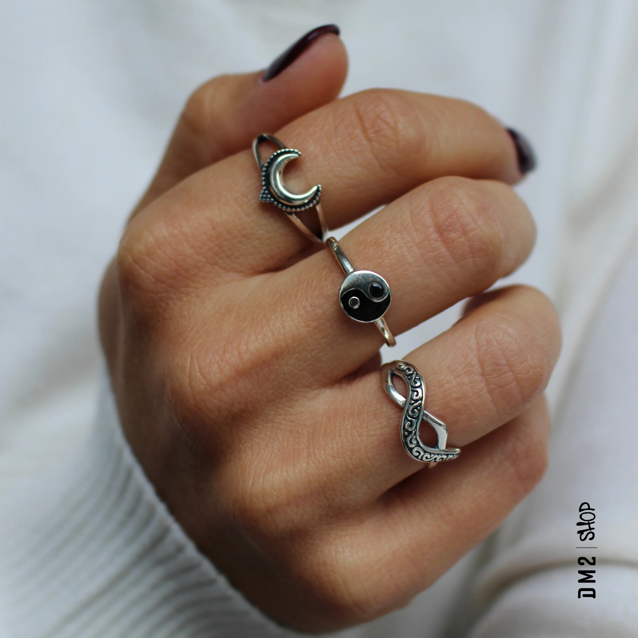 BAGUE ARGENT - LUNA