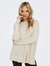 TRICOT LÉGER FEMME COL ROND ONLY, 3 couleurs - DM2 SHOP