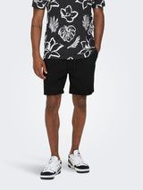 SHORT TAILLE ÉLASTIQUE NOIR ou GRIS - DM2 SHOP