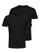 LOT DE 2 T - SHIRTS CLASSIQUES ONLY & SONS NOIR BLANC - DM2 SHOP