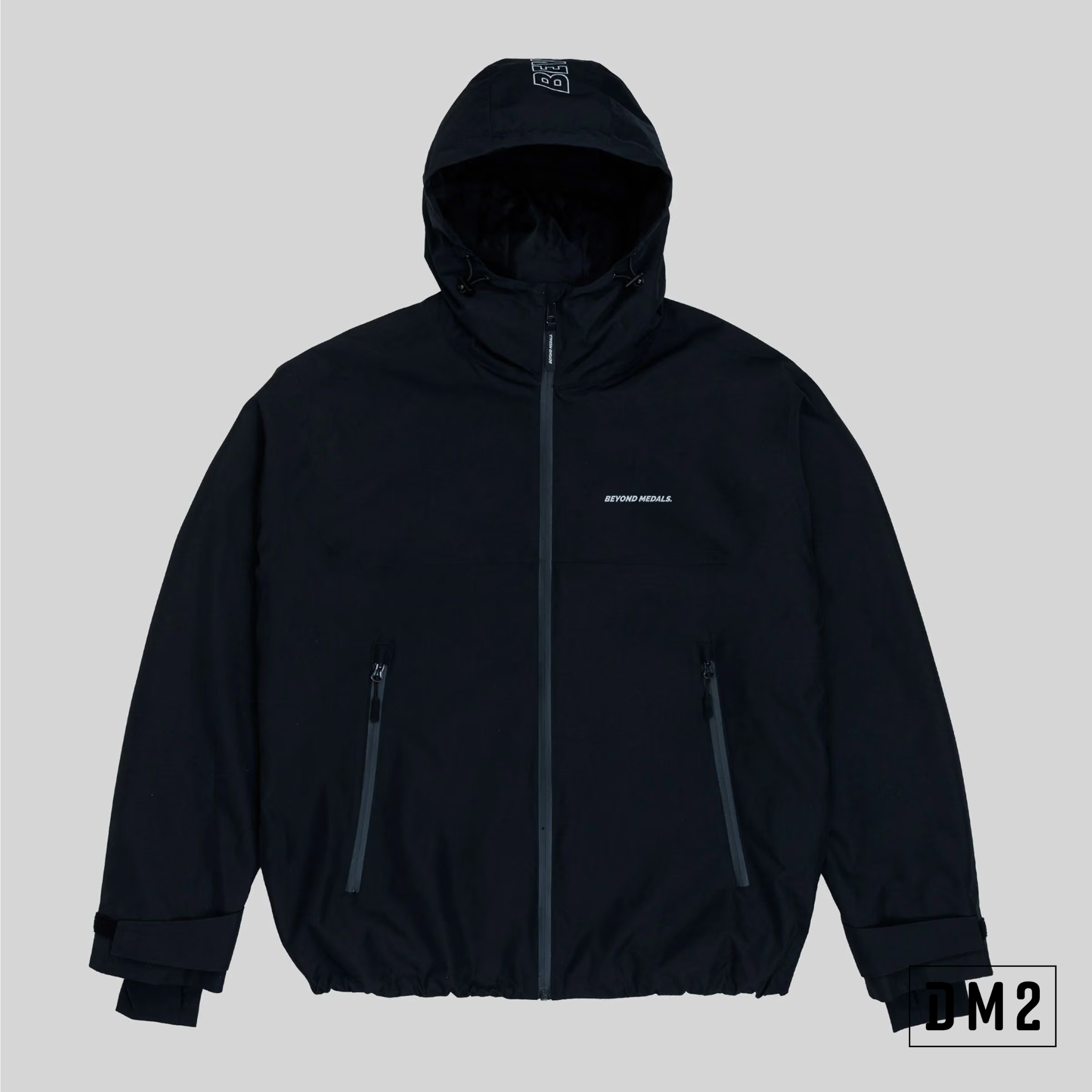 park-jacket-manteau-shell-beyond-medals-black-DM2