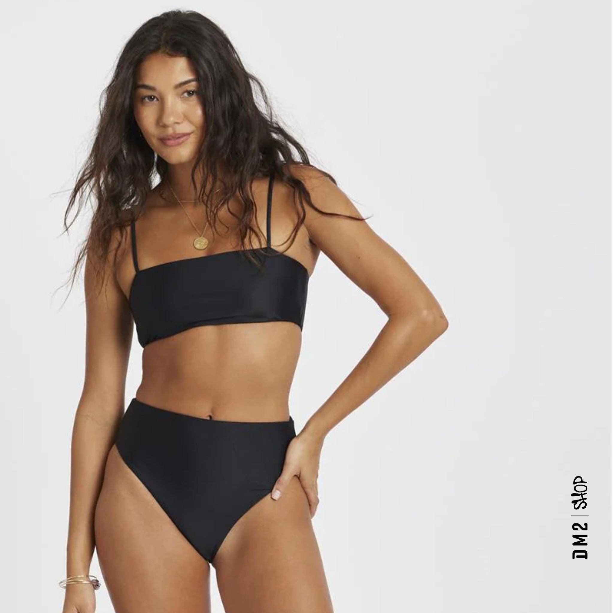 BIKINI HAUT FEMME SEEKER BANDEAU NOIR, SISSTR - DM2 SHOP