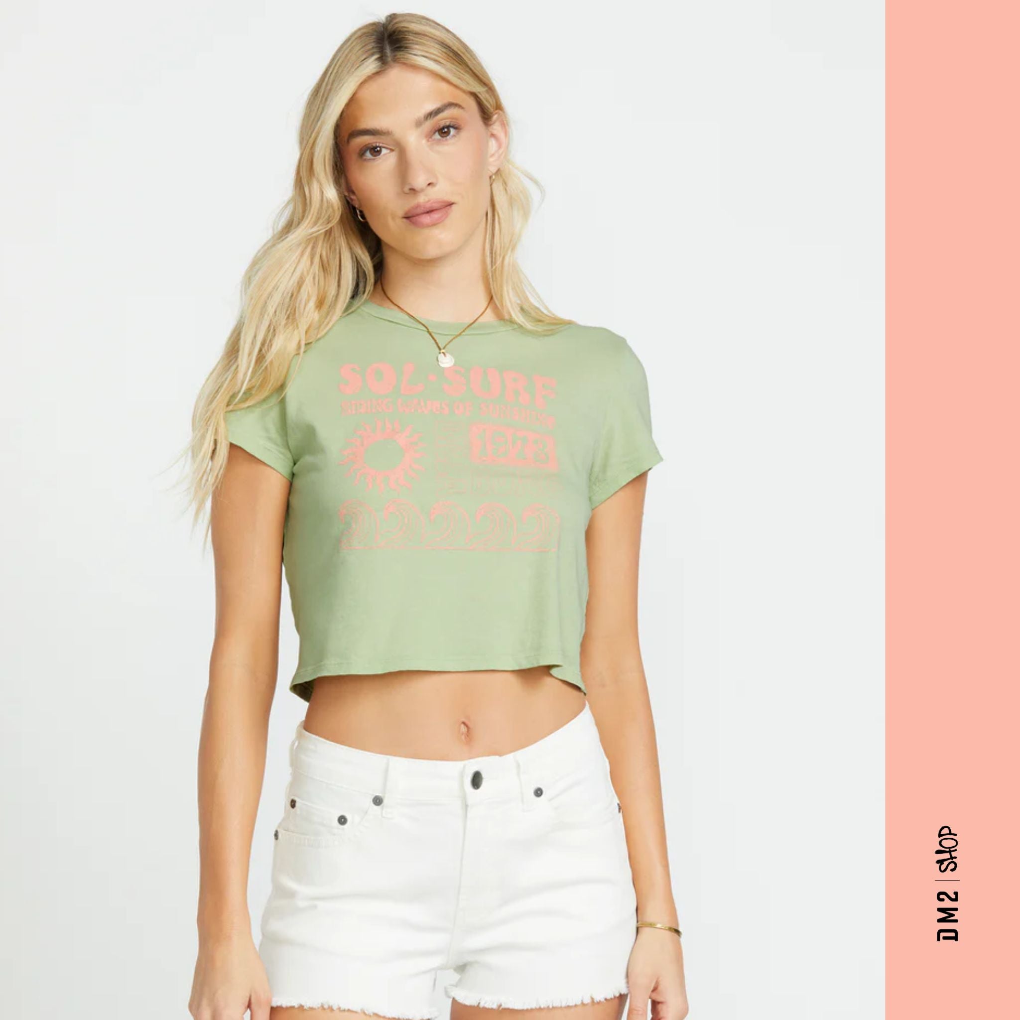 T - SHIRT FEMME SOL SURF CROP, BILLABONG - DM2 SHOP