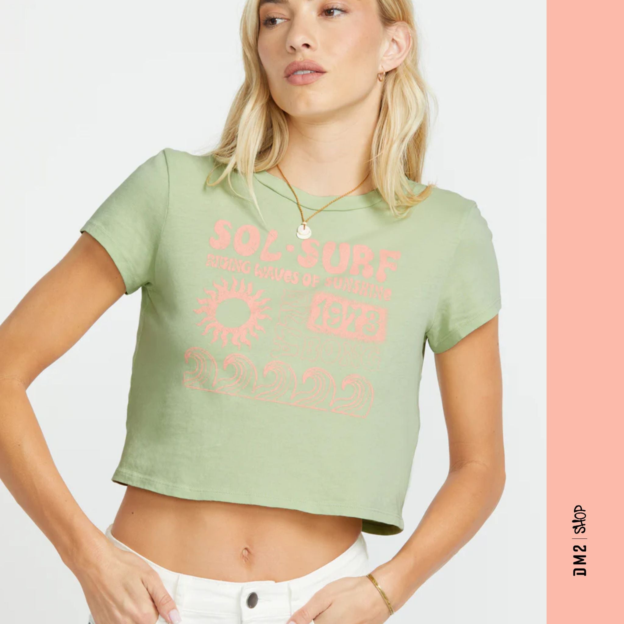 T - SHIRT FEMME SOL SURF CROP, BILLABONG - DM2 SHOP