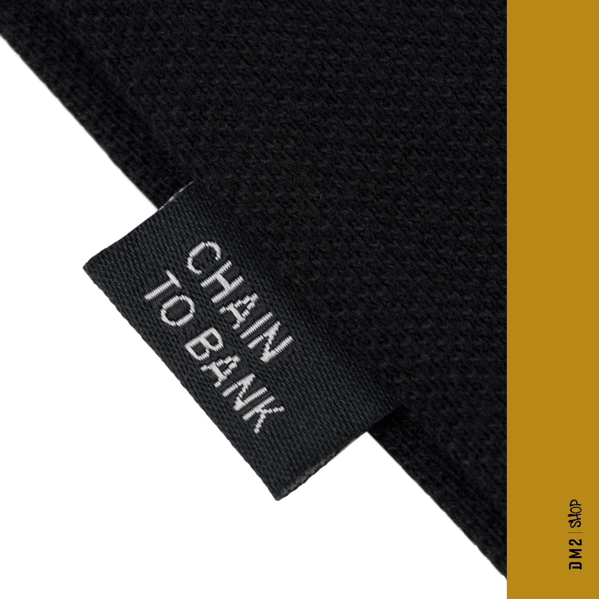 CREWNECK SOLID AF NOIR CHAIN TO BANK - DM2 SHOP