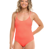 MAILLOT UNE - PIECE FEMME NAOMI SORBET ELECTRIC PINK - DM2 SHOP