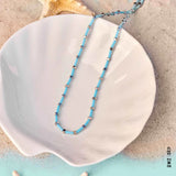 COLLIER TUBE BEAD BLEU PURA VIDA - DM2 SHOP