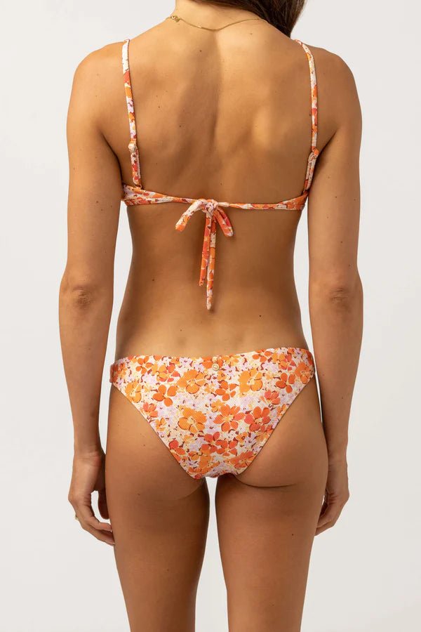 BIKINI HAUT ROSA FLORAL TIE BACK RHYTHM - DM2 SHOP