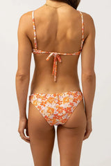 BIKINI HAUT ROSA FLORAL TIE BACK RHYTHM - DM2 SHOP