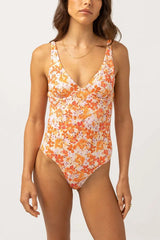 MAILLOT UNE PIÈCE ROSA FLORAL RHYTHM - DM2 SHOP