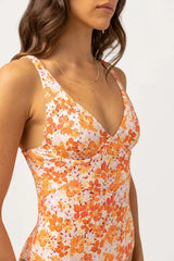 MAILLOT UNE PIÈCE ROSA FLORAL RHYTHM - DM2 SHOP