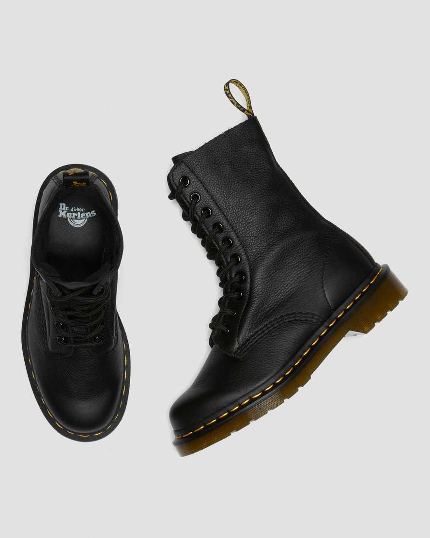 DR.MARTENS BOTTILLONS FEMME 1490 BLACK VIRIGINIA - DM2 SHOP