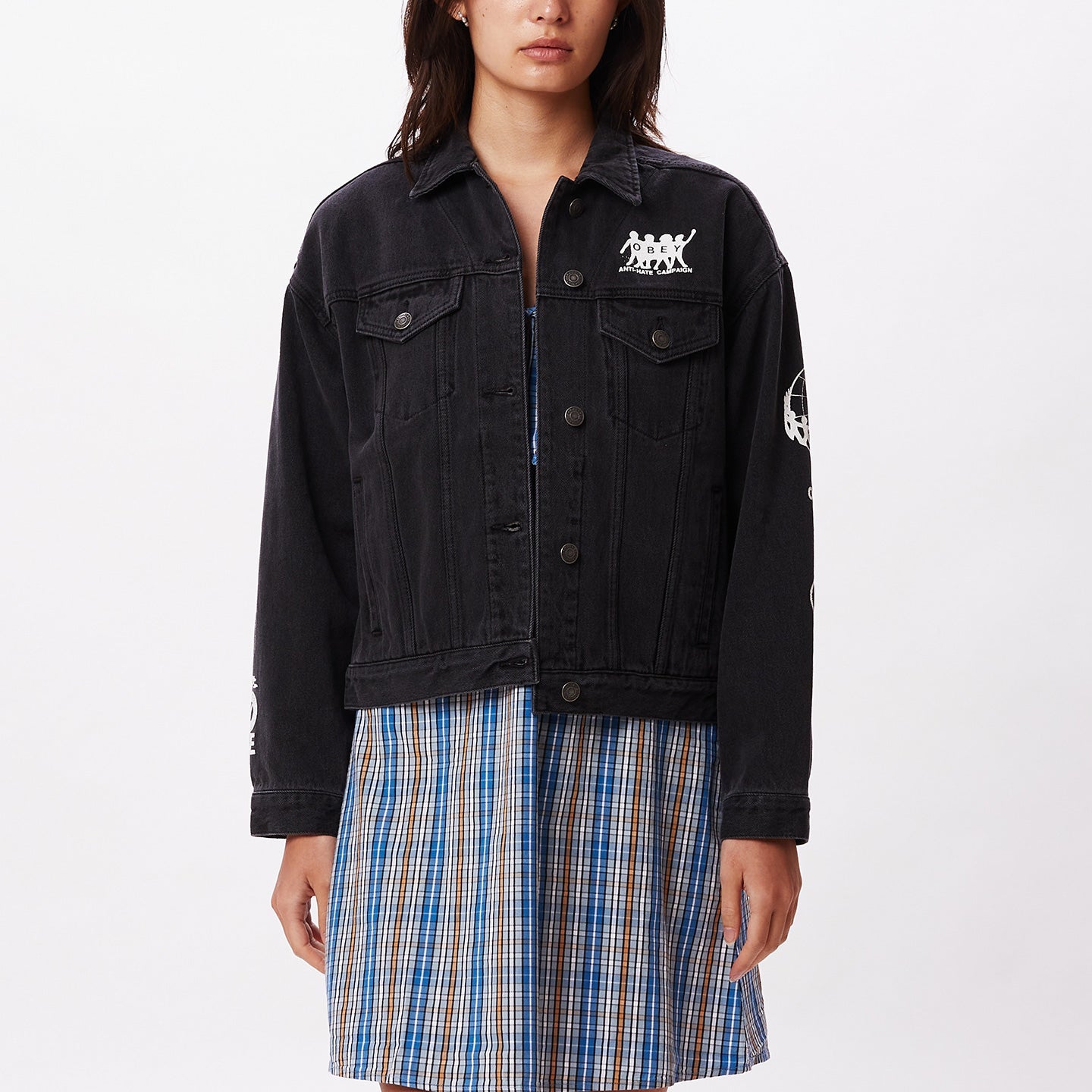 OBEY JEAN JACKET FEMME TAYLOR ( 2 couleurs ) - DM2 SHOP