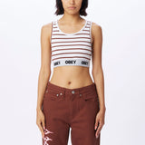 CAMISOLE FEMME LISA RIB TANK OBEY SEPIA - DM2 SHOP