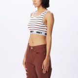 CAMISOLE FEMME LISA RIB TANK OBEY SEPIA - DM2 SHOP