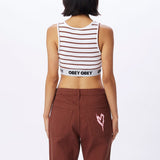 CAMISOLE FEMME LISA RIB TANK OBEY SEPIA - DM2 SHOP